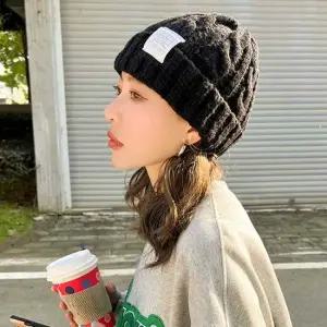 남녀 공용 주말 캐주얼 꽈배기 니트 비니 모자 코디 비니모자여성비니