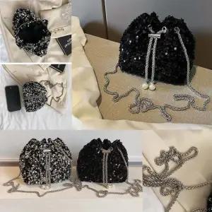 복조리가방 복조리 20대여자 글리터 스팽글 미니 버킷백 포인트가방