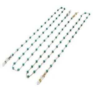 터키석 비즈 3타입 4mm 안경줄 마스크 스트랩 아이웨어 C 골드 (WFKILJ4)