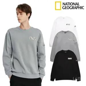 백화점정품 내셔널지오그래픽 남여공용 머레이 BACK 로고 포인트 맨투맨 N223USW220 225587