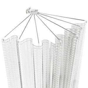 접이식 샤워 커튼 부착 욕실칸막이 부채꼴 코너 회색 실버 샤워용 2종 높이2m