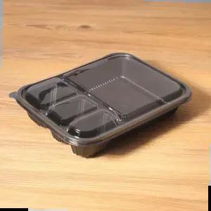 돈까스포장 일회용도시락 JH 4칸도시락용기 일회용 50세트-소분