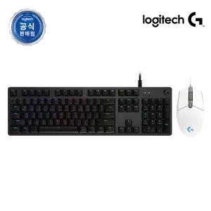 로지텍코리아 게이밍 세트 G512 GX 기계식 키보드 + G102 마우스 화이트