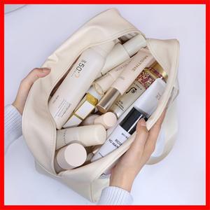 휴대용 여행 화장품 가방 여성 투명 메이크업 대용량 목욕 워시 다기능 방수 보관 케이스