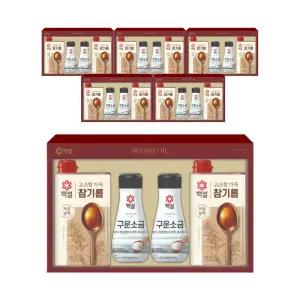 CJ 백설 고소함가득 참기름 A호, 6개