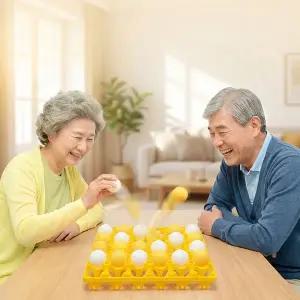 탁구공 빙고 게임 계란판 놀이 핑퐁 보드게임 노인정 어르신 레크레이션 실내 야유회 워크샵