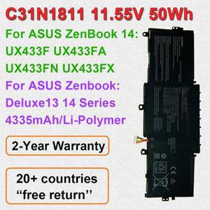 C31N1811 ASUS ZenBook 14 노트북 배터리 UX433F 모델과 호환 가능 11.55V 50Wh