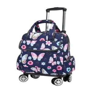 바퀴달린 백팩 캐리어 여행용 캐리어배낭 20인치 플라워패턴