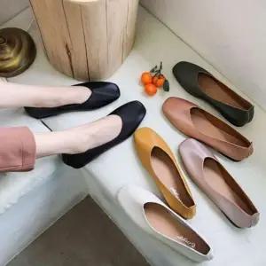 편한 발이 추천 여성 봄 꾸안꾸 패션 단화 깔끔한 플-WFHXPW5