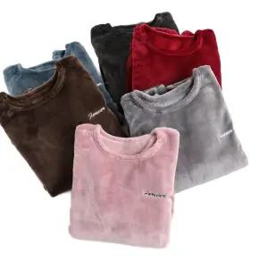 남성 상의 보온성 수면복 극세사 겨울잠옷 빅사이즈 반팔