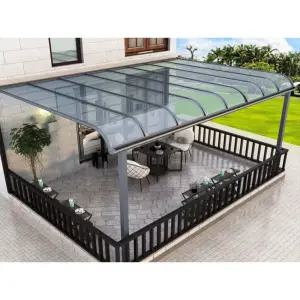 야외 테라스 렉산 현관 파고라 막이 발코니 지붕 조립식 농막 간이