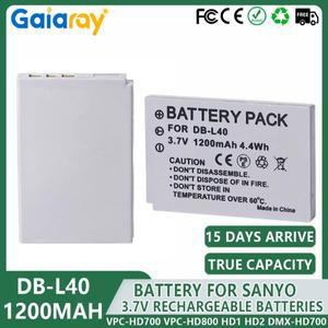1-6Pcs DB-L40 디지털 카메라 배터리 산요 VPC-HD700 HD1