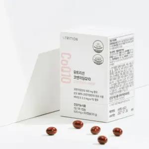 유트리션 코엔자임Q10 코큐텐 비타민E 영양제 60캡슐 BNA