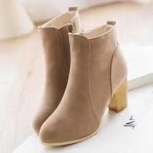 빅사이즈포함 여성 통굽 앵클부츠첼시부츠 미들부츠 WCB33C9