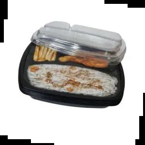 야외용도시락 3칸 일회용 도시락용기 3구 가정용 5P세트