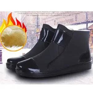 남자 방한 레인 남성신발 부츠 고무 겨울낚시장화 장화 앵클 숏부츠 패션화