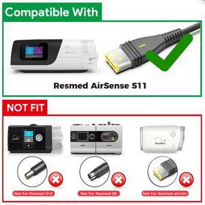 호환 자동차 충전기 24V0.83A ResMed Air미니 CPAP 전원 공급 장치용 12V-24V DC 어댑터  38839 케이블 20W