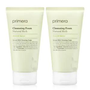 프리메라 클렌징폼 내추럴 리치 150ml 2개 대용량 얼굴 세안 노폐물 제거 수분 저자극 폼클렌징