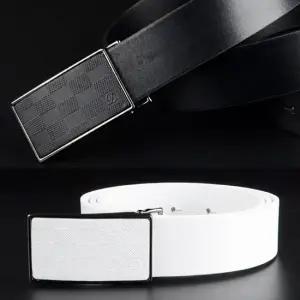 남성 여성 통가캐주얼 벨트 남자 슬렉스 여자 골프팬츠 화이트 소가허리띠 에나멜벨트