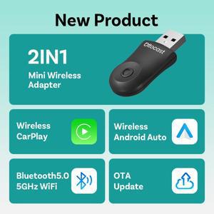 OTTOCAST 무선 카플레이 AI 미니 박스 안드로이드 자동 플러그 앤 플레이 연결 99