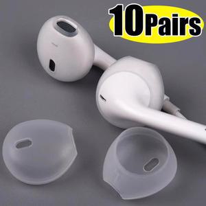 교체 용 소프트 실리콘 이어 버드 이어 팁 Apple IPhone 8S 7 6S 6Plus 5 유선 헤드폰 용 미끄럼 방지 스포츠 이어폰 이어 커버