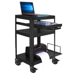모니터선반 트롤리 웨건 이동식 테이블 노트북 카트 선반