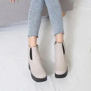 부티 발목구두 가을 봄부츠 봄신발 발목 통굽 여성화