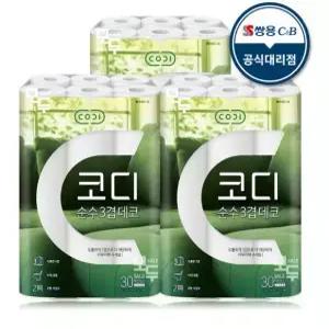 코디 순수 3겹 데코 30m (30롤) [3팩]