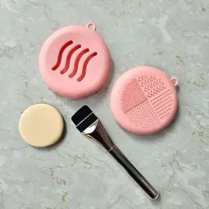 퍼프 보관 실리콘 세척케이스