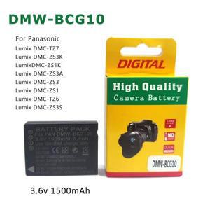 DMW-BCG10E 1500mAh 배터리 파나소닉 루믹스 DMC TZ7 ZS3K 카메라용 충전식 리튬 이온