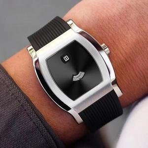 남성용 새로운 Specht & Sohne 점핑 아워 시계 자동 St17 기계식 손목시계 고무 스트랩 사파이어 크리스탈