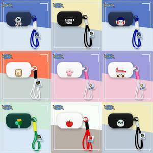 Technics EAH-AZ100 케이스 실리콘 이어 버드 귀여운 스시 소프트 보호 헤드폰 커버 핸드 로프가있는 헤드셋 스킨