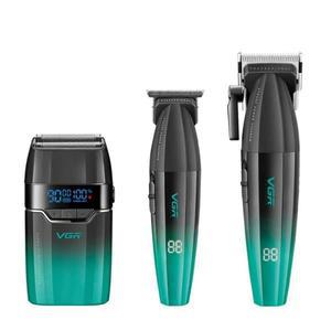 VGR 헤어 클리퍼 무선 트리머 전문 커팅 머신 9000 Rpm 이발 남성용 V-003