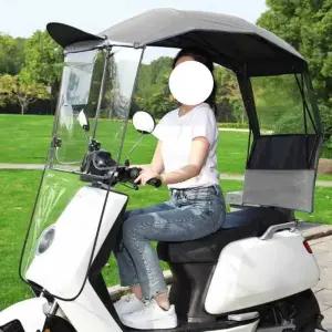 바이크 차양막 지붕 우산 자전거 전신우산 전기 커버 캐노피