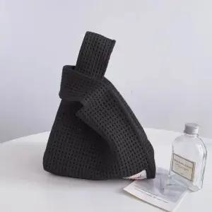 니트 스퀘어 손목가방 손가방 토트백 MFNC-040120 미니가방 왕골가방 골프파우치 마실가방