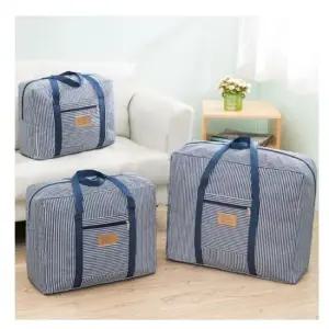 여행용스트라이프보조가방 캐리어폴딩백 대형) 폴딩백 캐리어결합가방 보조폴딩백
