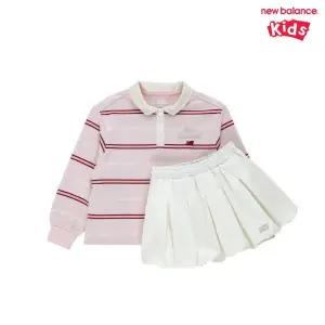 [롯데백화점]뉴발란스 NBgC_카라 스트라이프 티셔츠 + 벌룬 스커트 셋업 (NK9YG1885G)