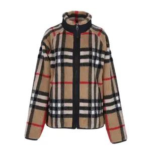 버버리 빌톤 체크 울 플리스 자켓 베이지 80949141