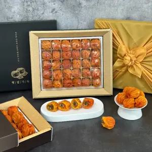 프리미엄 영동 곶감 반건시 설 명절 고급 선물용 선물세트 30구(1kg내외) + 보자기포함