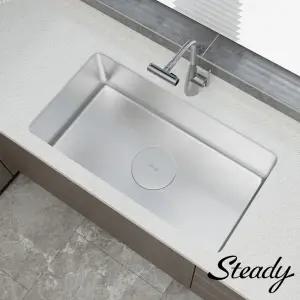 AK Steady860 주방 엠보 코팅 사각싱크볼 SUS304