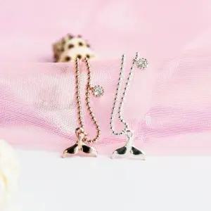 실버 돌핀 테일 팔찌(W)