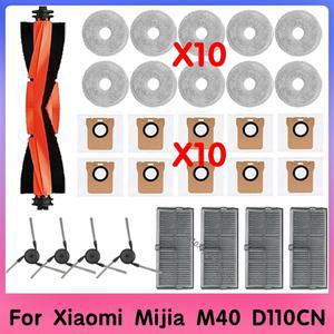 Xiaomi Mijia M40 D110CN 교체 부품 액세서리 소모품 걸레 천 먼지 봉투와 호환되는 Hepa 필터