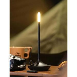 호롱불 테이블 조명 캔들램프 무드등 캠핑 무광블랙터치솔리드워머3000k USB충전 텐트밖은유럽 감성
