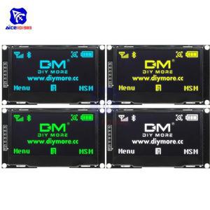 Diymore 2.4 인치 128x64 OLED LCD 디스플레이 모듈 SSD1309 Arduino호환 R3 C51 용 7 핀 SPI/IIC I2C 직렬