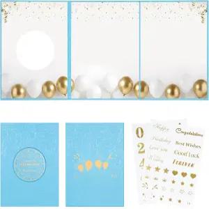 DIY를 위한 린 방명록 결혼식 생일 졸업식 베이비 샤워 퀸세나라 작별 은퇴 축하 파티를 빈 라이트 블루