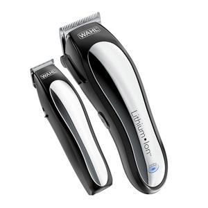 wahl clipper 리튬 이온 무선 충전식 남성용 헤어 클리퍼 및 #79600-2101 키트. 트리머, 빗을 사용하는 가이드 브랜드제 전문가가 이발 갖춘 10개