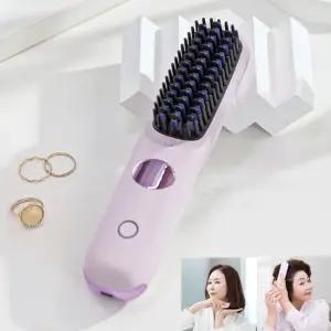 도르트 무선 빗 고데기 comb3 충전식 3단온도조절 세라믹 브러쉬형 휴대용 볼륨 헤어빗