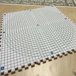 니트 블로킹매트 고정 재봉 터 재봉도구 T핀 하얀색