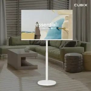 무빙큐빅스 유압식 높이조절 삼탠바이미 X1시리즈 스탠드 이동식 TV 거치대