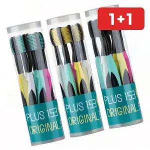 플러스153 오리지널 칫솔 10개입 색상 선택 양치세트 (1+1)